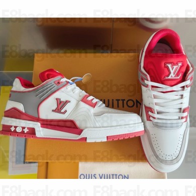 Louis Vuitton LV Trainers women's/men's  sneakers White/red 2024
