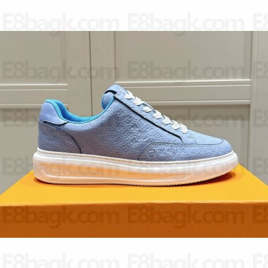 louis vuitton Beverly Hills Monogram Low Top Sneakers blue 2024 