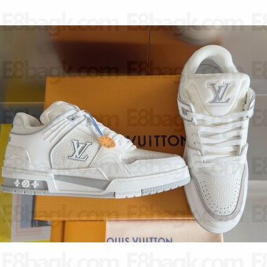 Louis Vuitton LV Trainers women's/men's  sneakers White/Grey 2024