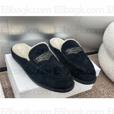 Dior Boy Mule black Suede Goatskin 2024