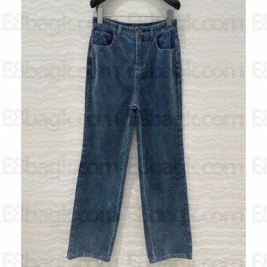 MIU MIU corduroy pants Sapphire Blue 2025