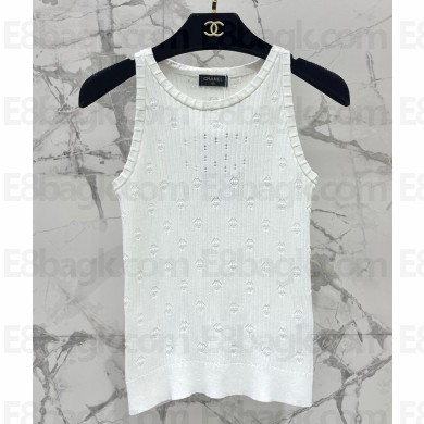 Chanel cotton white tank 2025