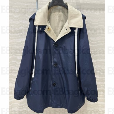 MIU MIU women's blue Double-Sided windbreaker 2025