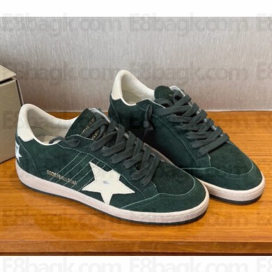 Golden Goose Ball Star sneakers Calf Suede army green 2025