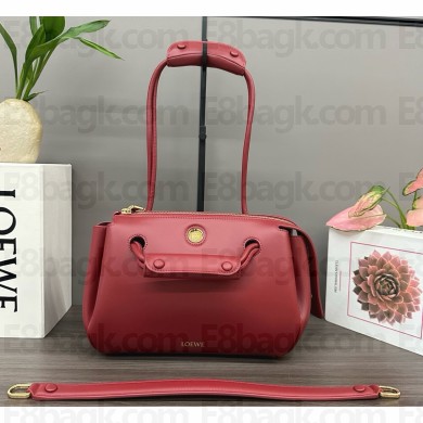 Loewe Small Madrid bag in supple calfskin Burnt Red 2025