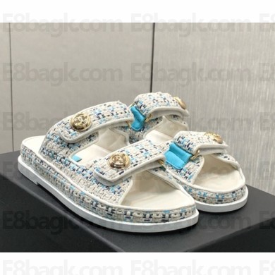 Chanel knit CC Logo Beach mule 10 2025