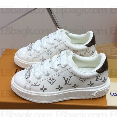 Louis Vuitton 1AAJTW Time Out Sneaker White/SILVER 2025