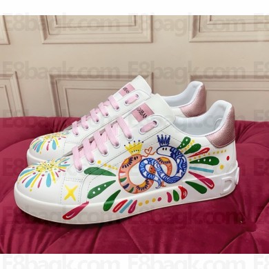 Dolce & Gabbana women/men Portofino calfskin sneaker 01 2025