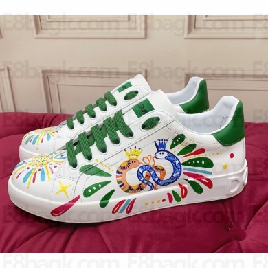 Dolce & Gabbana women/men Portofino calfskin sneaker 02 2025