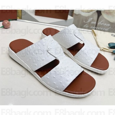 Loro Piana men's sandal calfskin white 2025