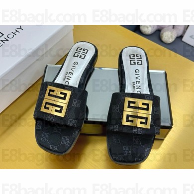 Givenchy flat mules with metal logo 04 2025