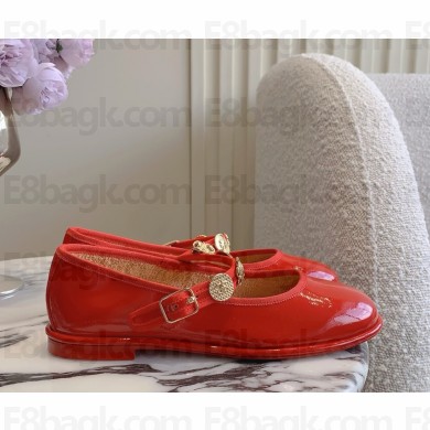 Chanel LAMBSKIN Mary Janes red G45778 2025