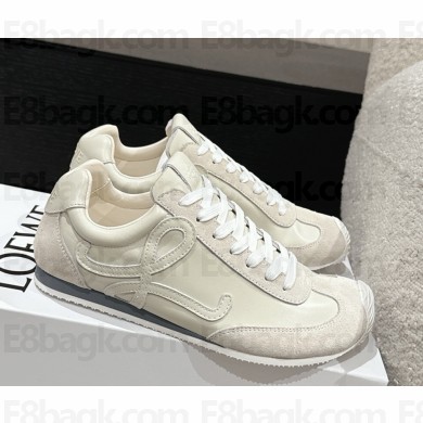 Loewe women/men Ballet Runner 2.0 in soft calfskin white 2025