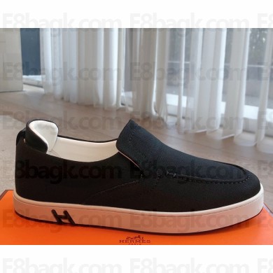 ‎Hermes women/men Kiddy slip-on sneaker  in denim and suede goatskin 09 2025