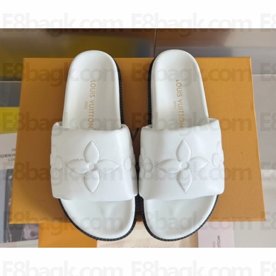 ‎Louis Vuitton LV Shore Flat Comfort Mule white Calf leather 2025