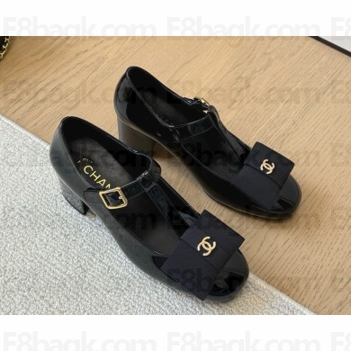 ‎Chanel pumps patent leather with bow black 2025