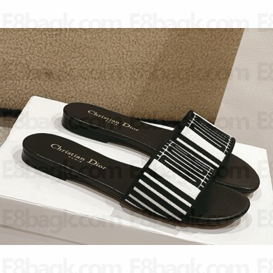 ‎Dior Dway Heeled Slide Embroidered Cotton heel 4.5cm/flat 11 2025
