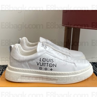LOUIS VUITTON men's Sneaker white calf leather 2025