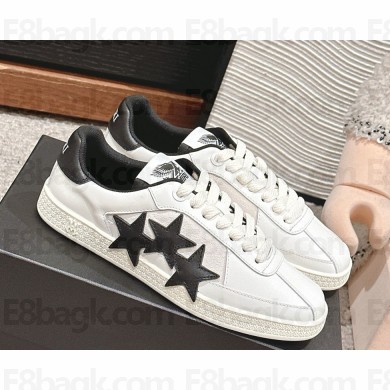 AMIRI women/men PACIFIC SNEAKER WITH HOUSE SIGNATURE THREE-STAR LEATHER APPLIQUE white/black 2025