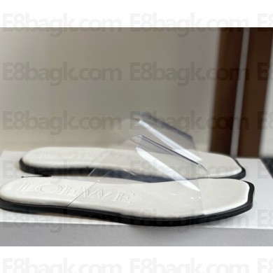 Loewe Petal Slip-On Slides white 2025