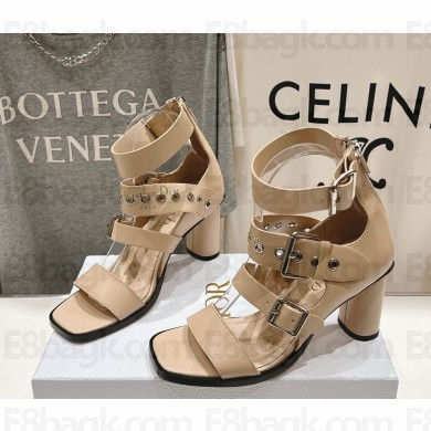 Dior Punk Heeled Sandal Beige Supple Calfskin heel 7.5cm 2025