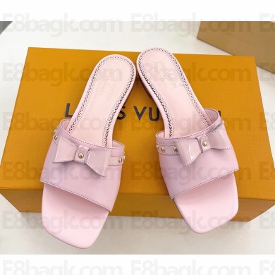 Louis Vuitton LV x TM 6AM Flat Mule patent and calf leather light pink 2025