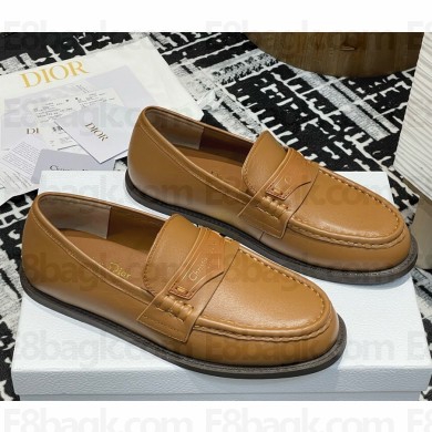 Dior Boy Loafer Brown Brushed Calfskin 2025