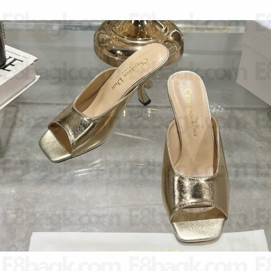 Dior Tribales Heeled Slide calfskin gold heel 8.5cm 2025