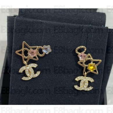 Chanel Earrings Metal & Strass Gold & Multicolor ABF200-B19937 2025