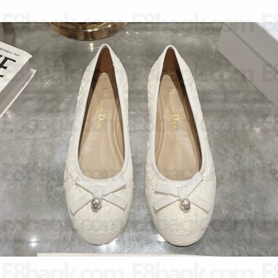 Dior Ballet Flat knit white 2025