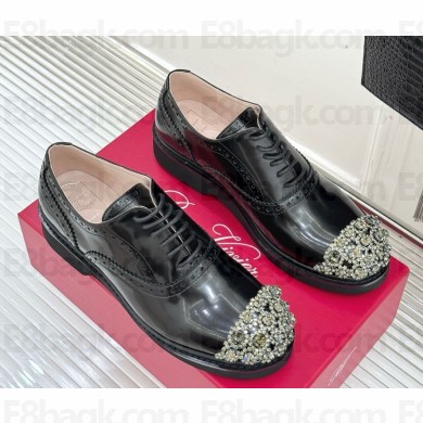 Roger Vivier Viv' Rangers Lace-ups in leather Black 2025
