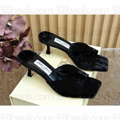 Jimmy Choo Skye 65 velvet Sandals black 2025