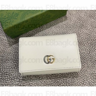 Gucci GG wallet 790067 white soft leather 2025