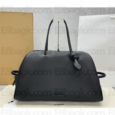 Jacquemus The Large Turismo LA CROISIÈRE Soft bowling bag black 2025