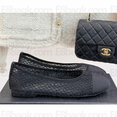 Chanel Ballet flats mesh & Grosgrain black 2025