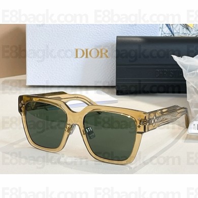 DIOR CD Diamond S3F Transparent Gray Square Sunglasses 2025