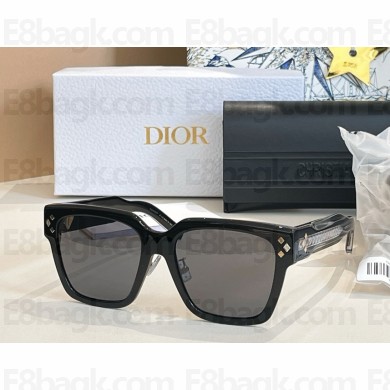 DIOR CD Diamond S3F Black Square Sunglasses 2025