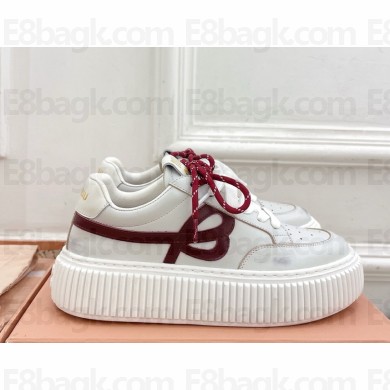 MIU MIU platform sneakers calfskin white 2025