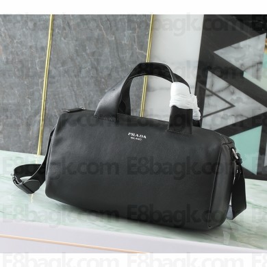 Prada Small nappa leather duffle bag 2VC046 Black 2025