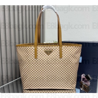 Prada Re-Nylon Triangolo Tote Bag 1BD552 Caramel 2025