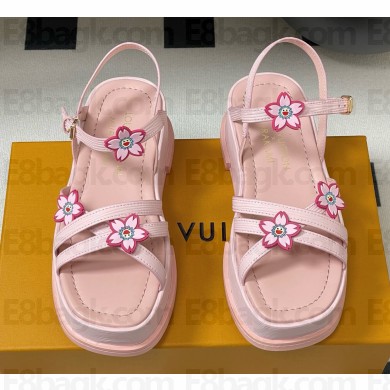 Louis Vuitton x Takashi Murakami Maya Platform Sandal pink 2025