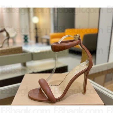 Gianvito Rossi Heel 10.5cm lambskin Padded Stiletto Square brown 2025