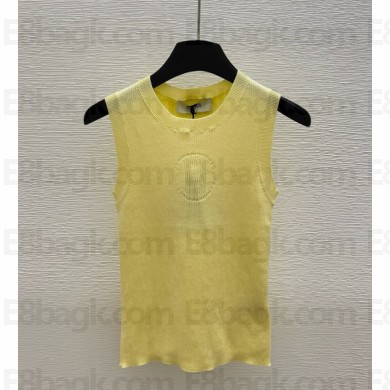 FENDI knitted vest yellow 2025