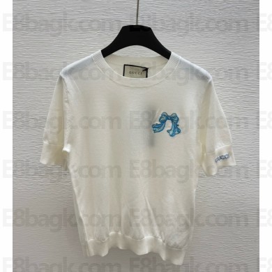 Gucci knitted T-shirt white 2025