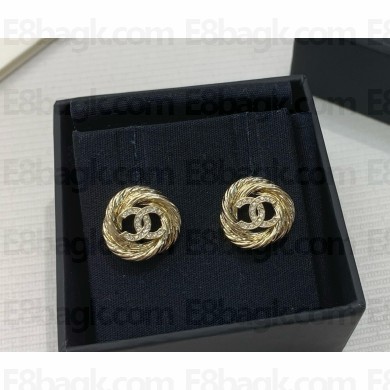 Chanel Stud Earrings Metal & Diamantés 042903 2025