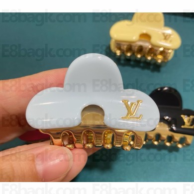 Louis Vuitton hair clip white 2025