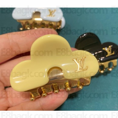 Louis Vuitton hair clip light yellow 2025