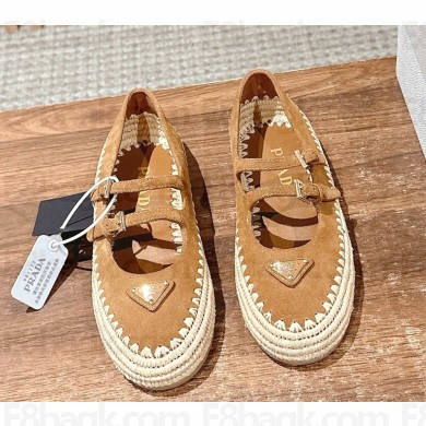 Prada Suede ballerinas 1F869N brown 2025