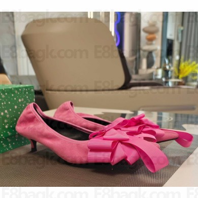Balenciaga heel 4cm suede pumps fuchsia 2025
