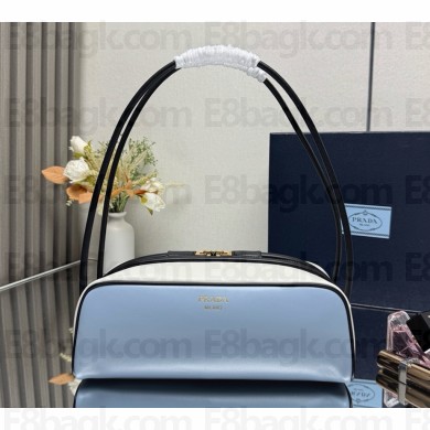 Prada Swing shoulder bag 1bc249 light blue / white 2025